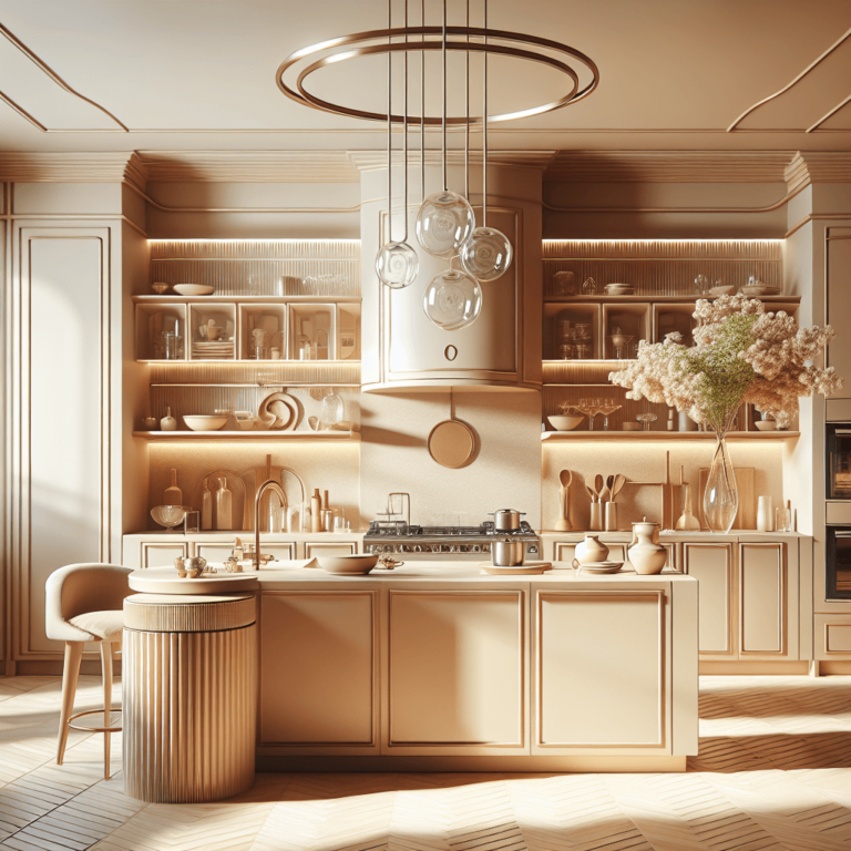 beige Küche im Art-Deco-Stil-Wuppertal