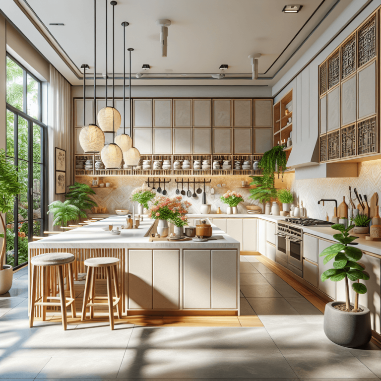 beige Küche im asiatischen Stil-Wuppertal