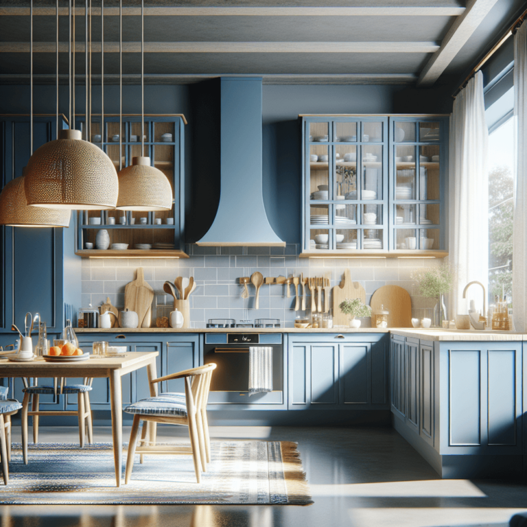 blaue Amerikanische Küche-Wuppertal