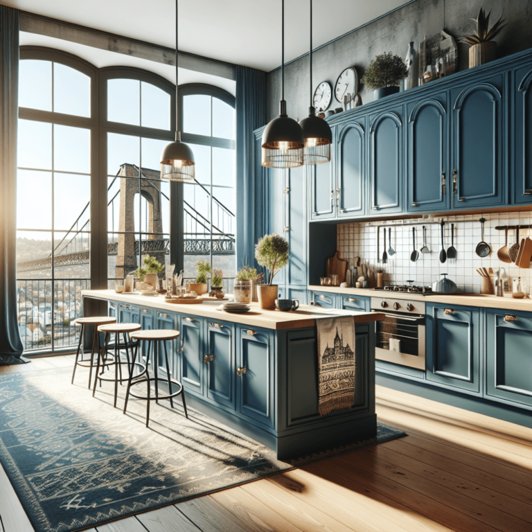 blaue Boho Style Küche-Wuppertal