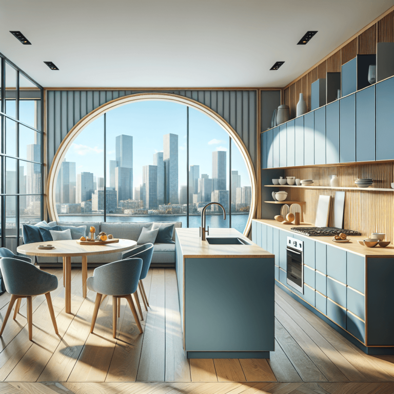 blaue Rondell Küche-Wuppertal