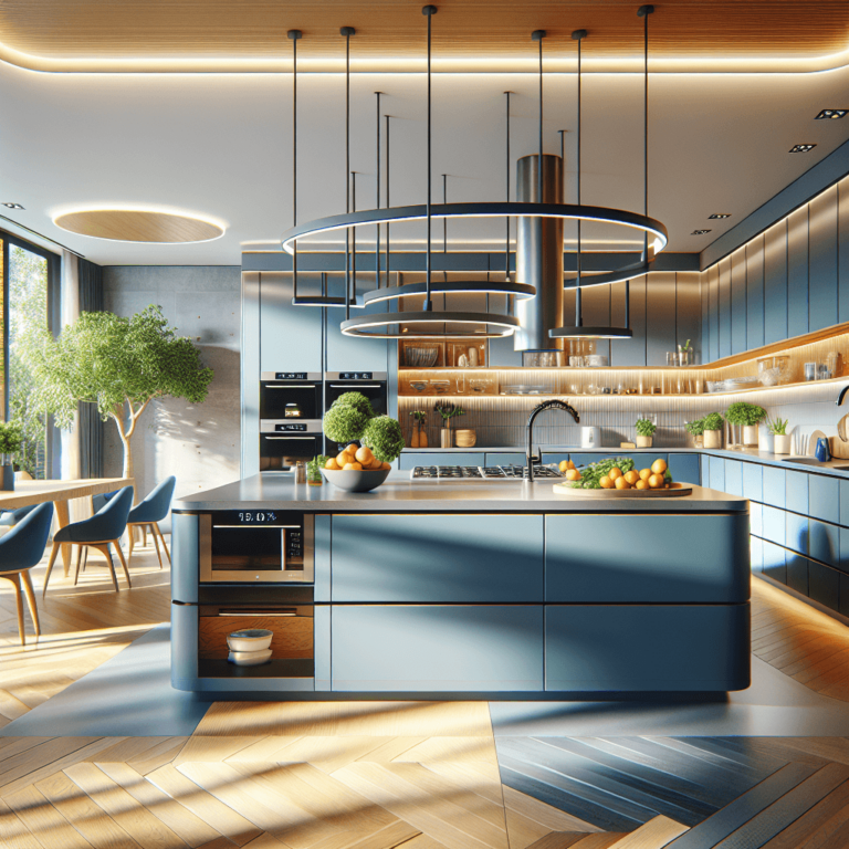 blaugraue Rondell Küche-Wuppertal