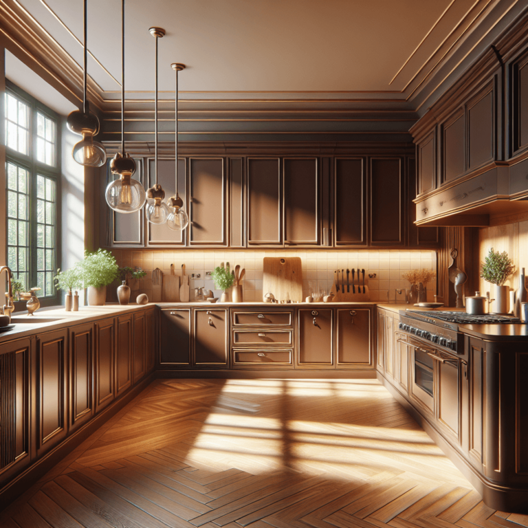 braune Küche im Art-Deco-Stil-Wuppertal