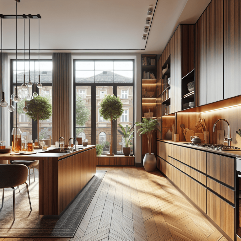 braune Küche im asiatischen Stil-Wuppertal