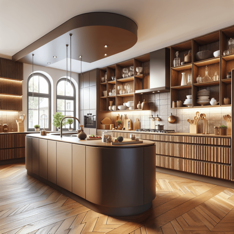 braune Küche in U-Form-Wuppertal