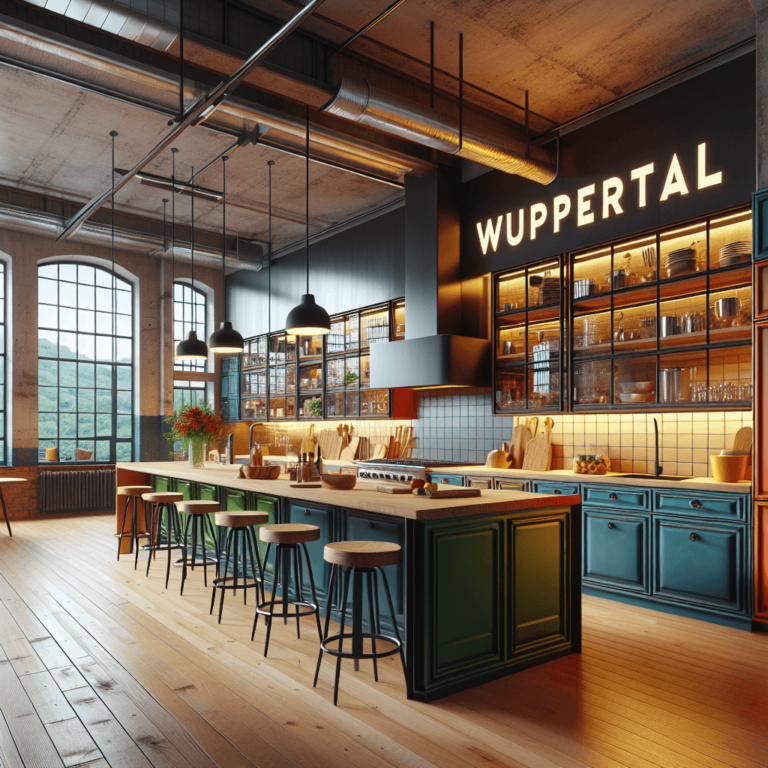 bunte Industrielle Küche-Wuppertal
