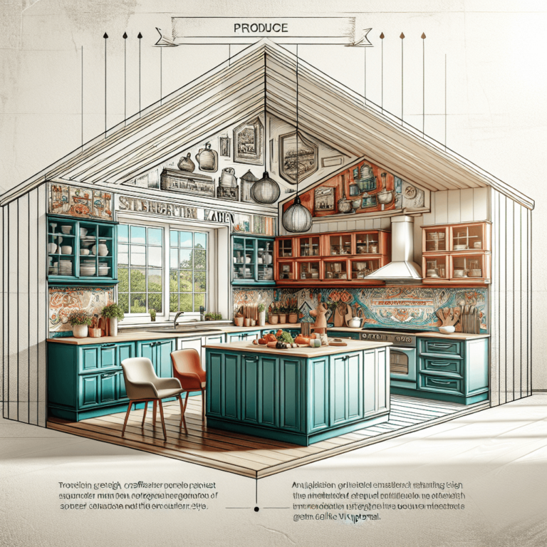 bunte Küche für Dachschräge-Wuppertal