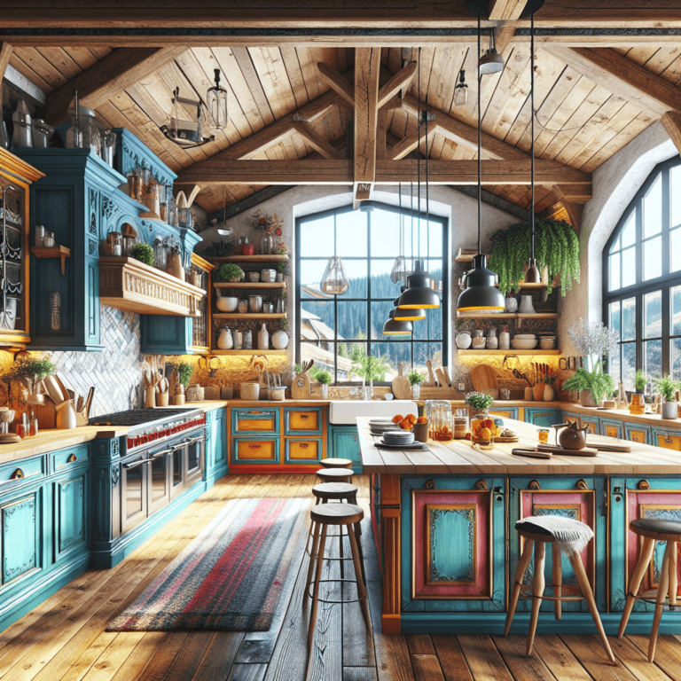 bunte Küche im Bauernhausstil-Wuppertal