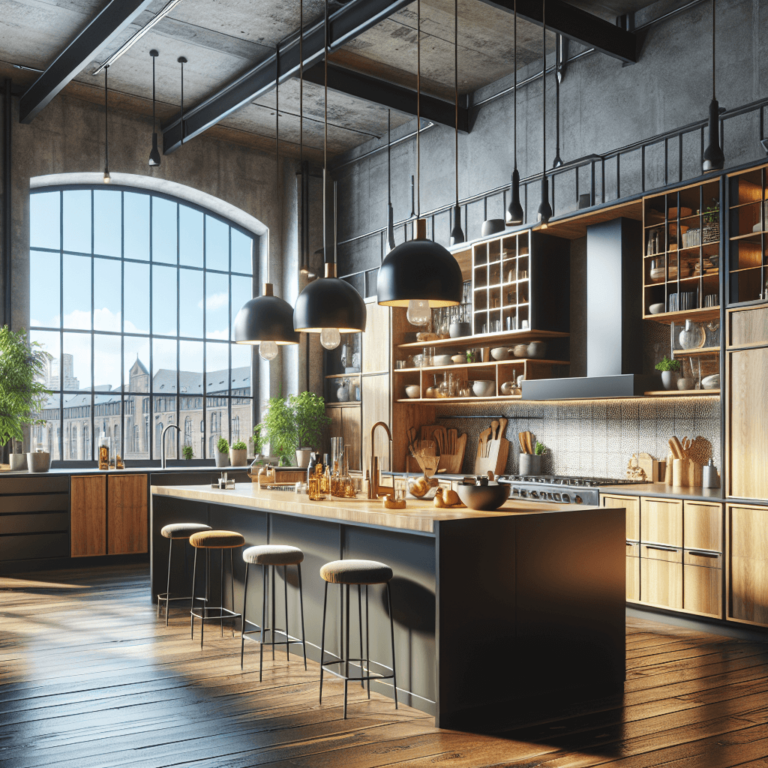 bunte Küche im Loftstil-Wuppertal