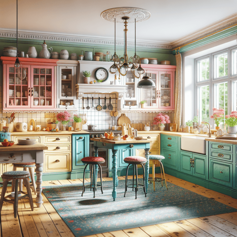 bunte Küche im Shabby Chic Stil-Wuppertal