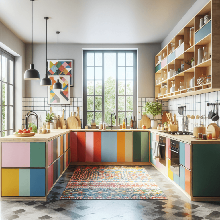 bunte Küche im skandinavischen Stil-Wuppertal