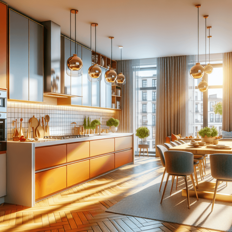 bunte einzeilige Küche-Wuppertal