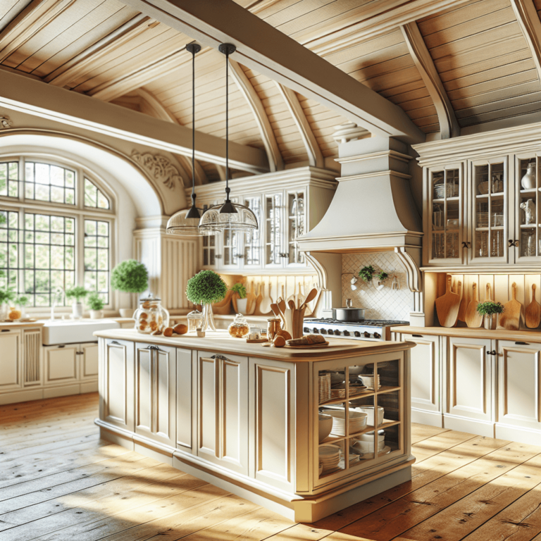 cremefarbene Freistehende Küche-Wuppertal