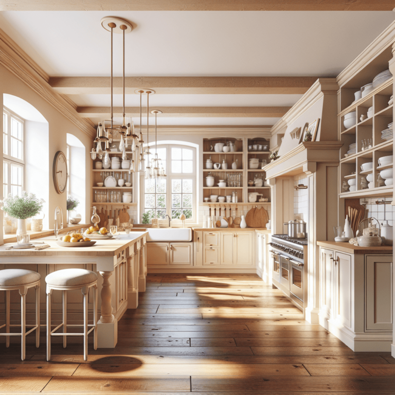 cremefarbene Küche im Bauernhausstil-Wuppertal