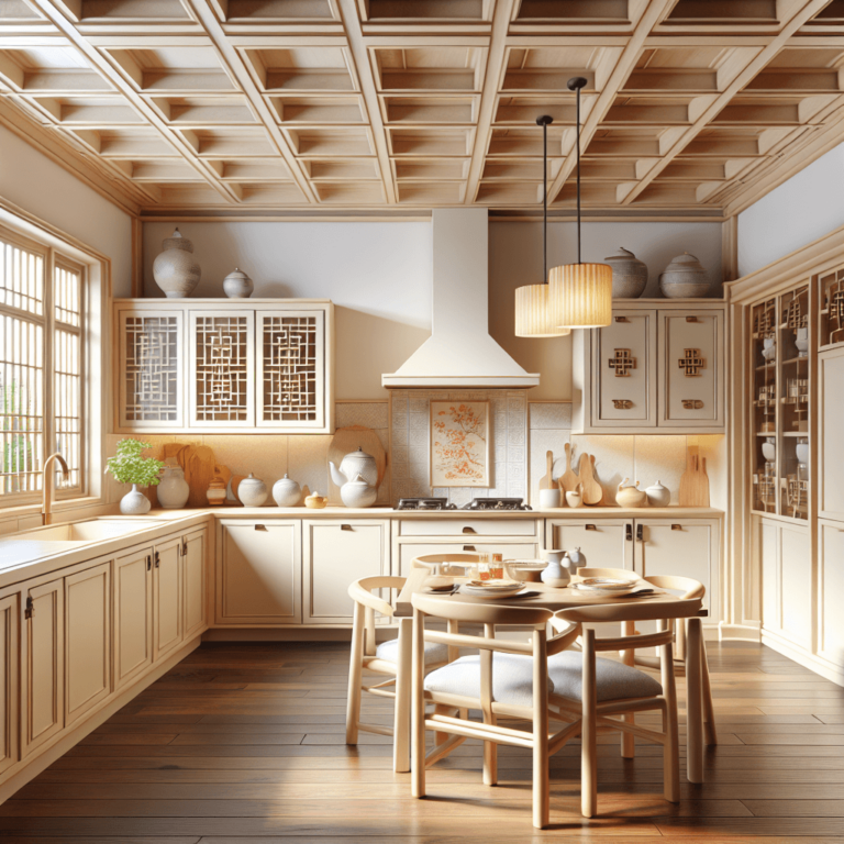 cremefarbene Küche im asiatischen Stil-Wuppertal