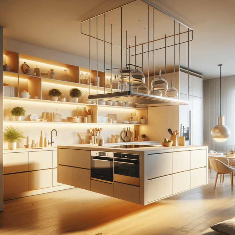 cremefarbene Schwebende Küche-Wuppertal