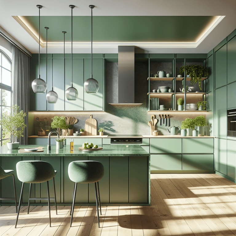 grüne Anrichte Küche-Wuppertal