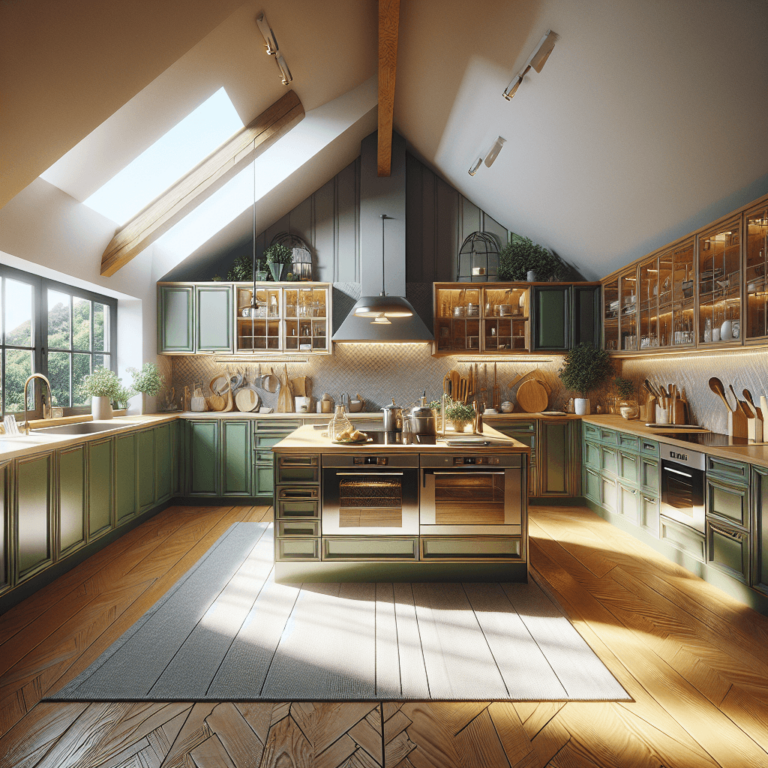 grüne Küche für Dachschräge-Wuppertal