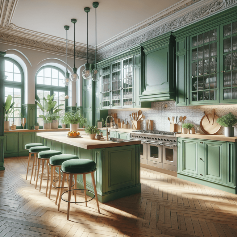grüne Küche im Vintage Chic Stil-Wuppertal