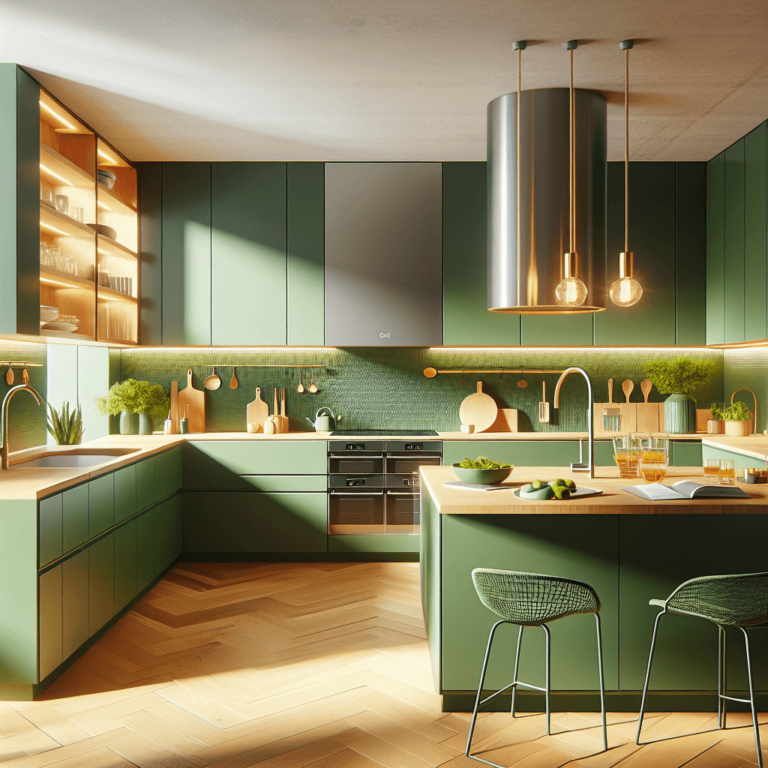 grüne Küche in G-Form-Wuppertal