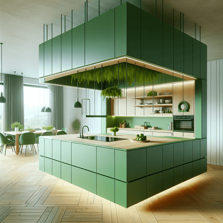 grüne Schwebende Küche-Wuppertal
