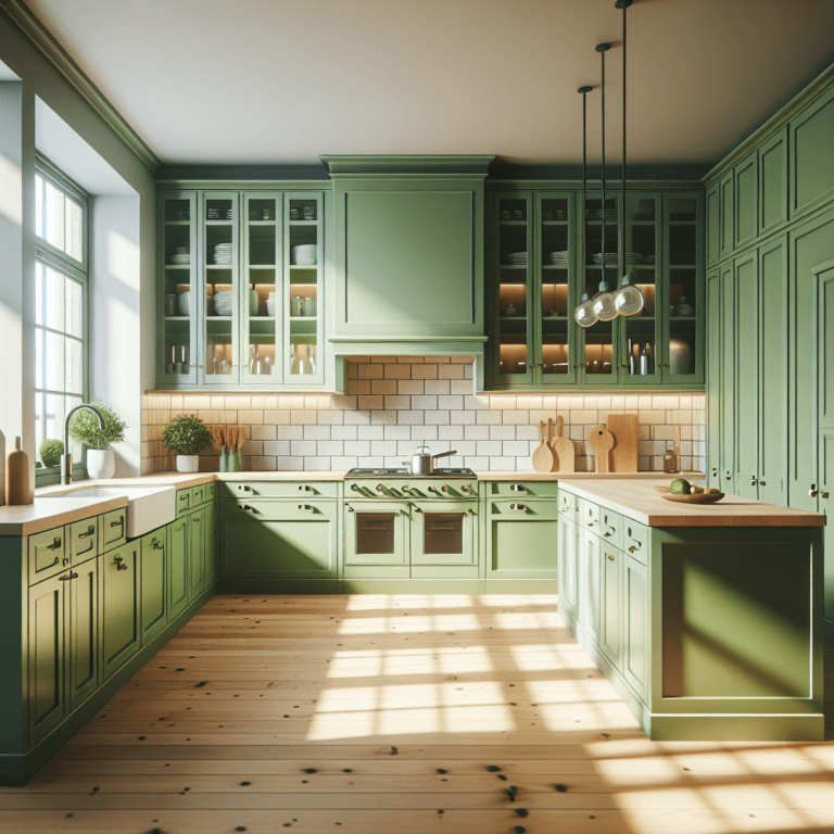 grüne einzeilige Küche-Wuppertal