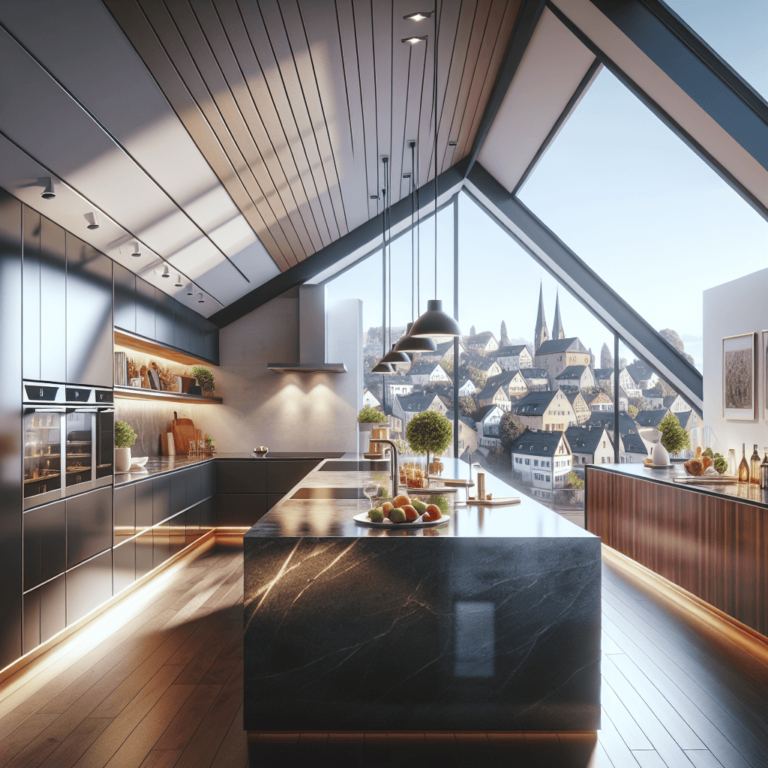 hochglanz Küche für Dachschräge-Wuppertal