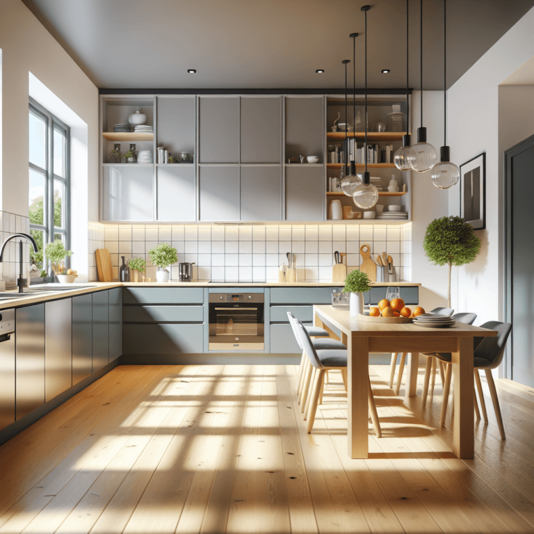 hochglanz Küche im skandinavischen Stil-Wuppertal