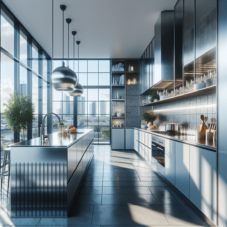 hochglanz Küche mit Stahlakzenten-Wuppertal