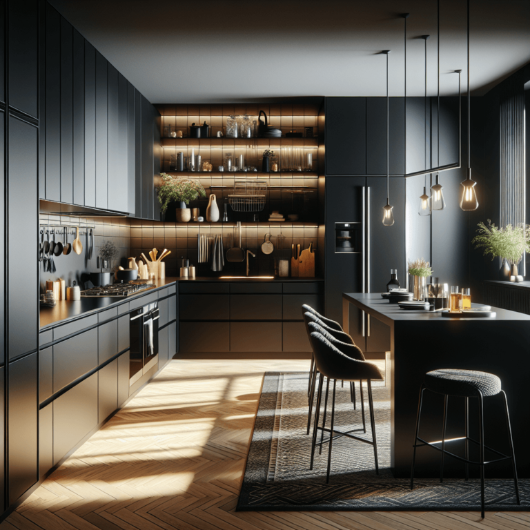 schwarze Barrierefreie Küche-Wuppertal