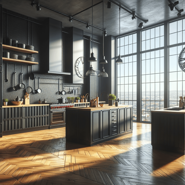 schwarze Industrielle Küche-Wuppertal