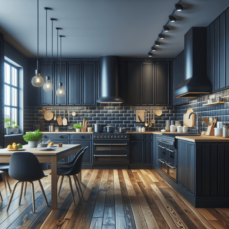 schwarze Landhausküche-Wuppertal