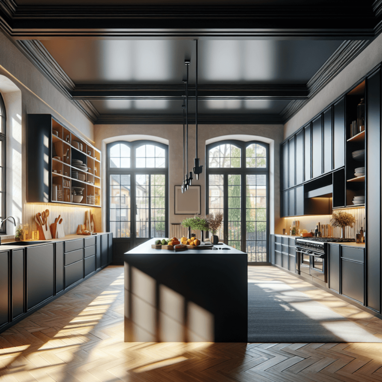 schwarze Modulare Küche-Wuppertal