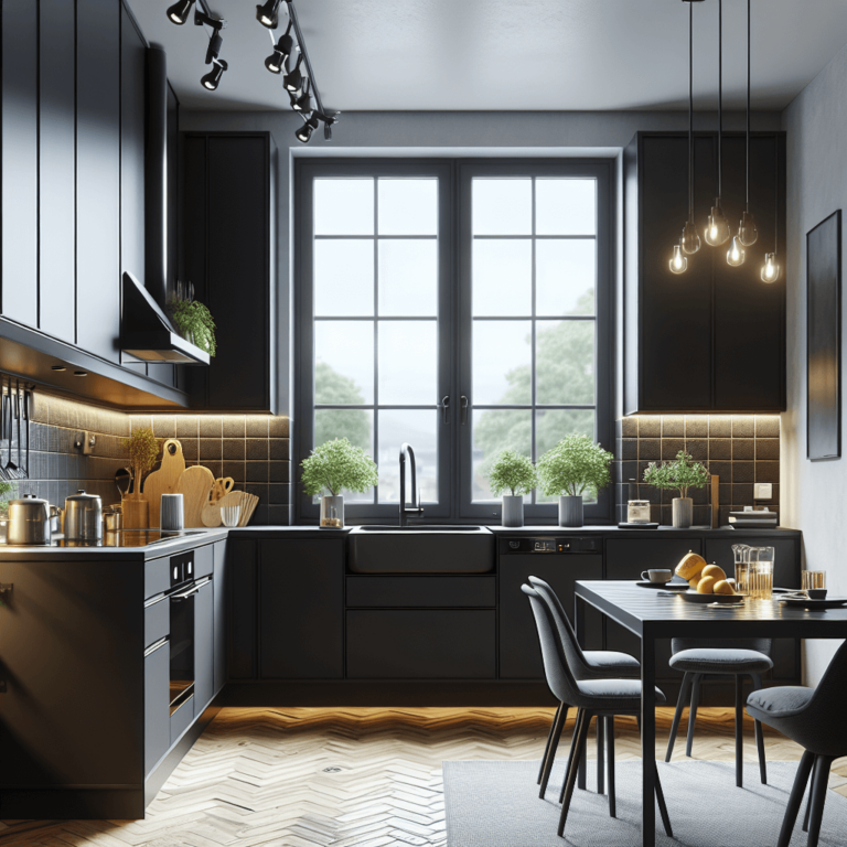 schwarze Singleküche-Wuppertal