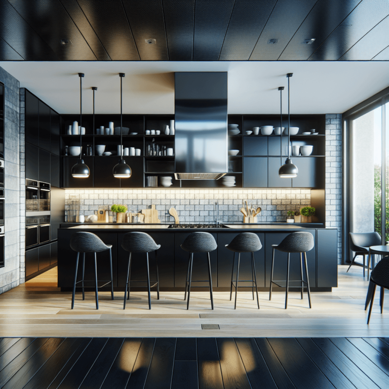 schwarze mehrzeilige Küche-Wuppertal