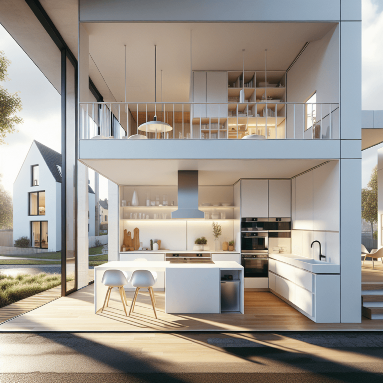 weiße Freistehende Küche-Wuppertal