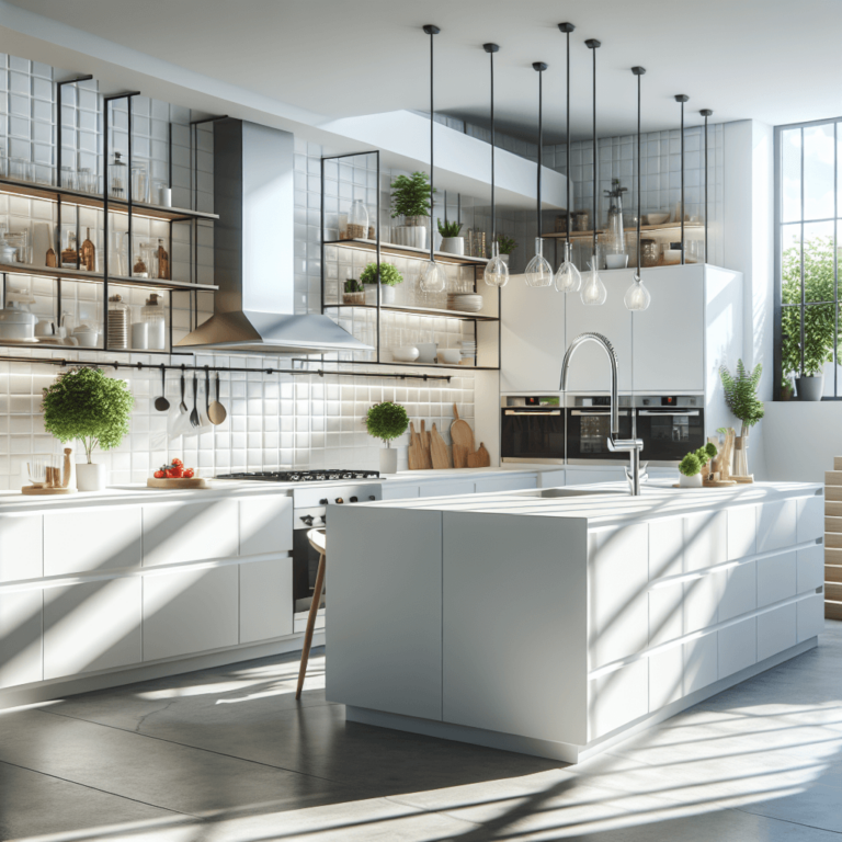 weiße Küche für Dachschräge-Wuppertal