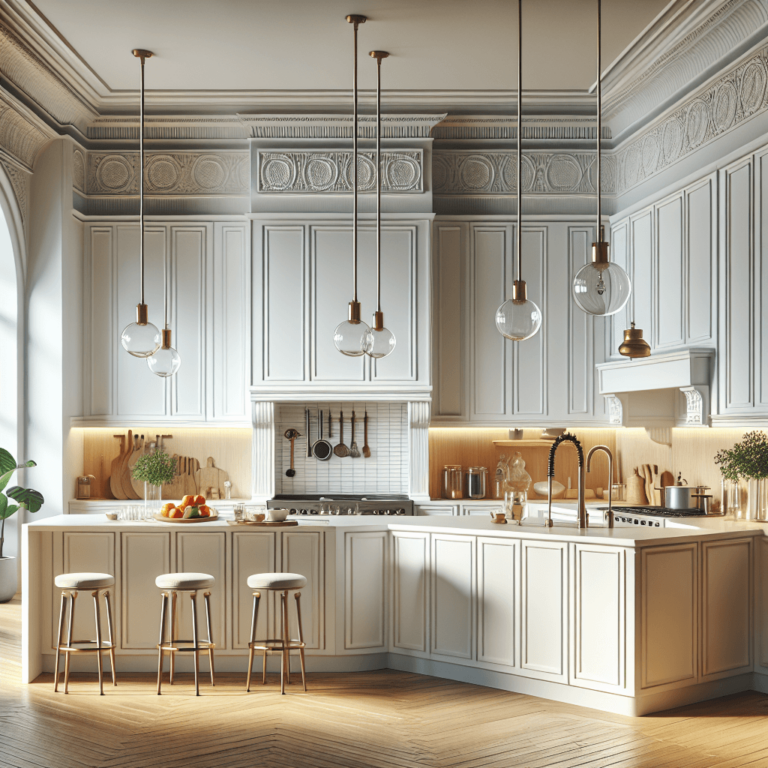 weiße Küche im Art-Deco-Stil-Wuppertal