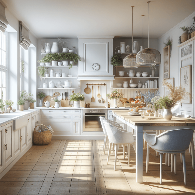 weiße Küche im Shabby Chic Stil-Wuppertal