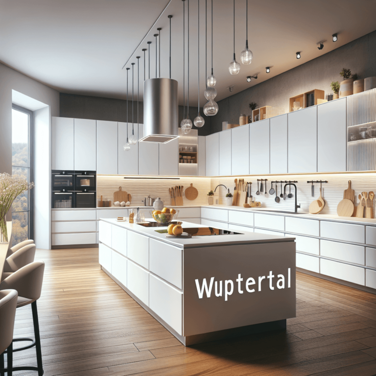 weiße mehrzeilige Küche-Wuppertal